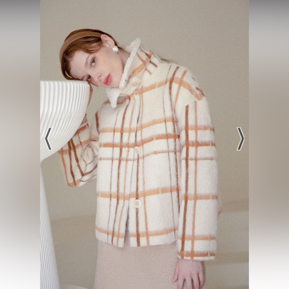 Rumi Wool Jacket - Plaid size S